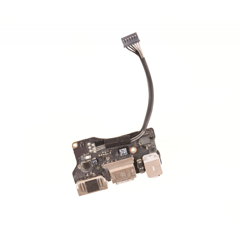Б/У плата с разъемом зарядки MagSafe 2, USB, аудио, I/O board для ноутбука Apple MacBook Air 13" A1466, A1369