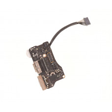 Б/У плата с разъемом зарядки MagSafe 2, USB, аудио, I/O board для ноутбука Apple MacBook Air 13" A1466, A1369