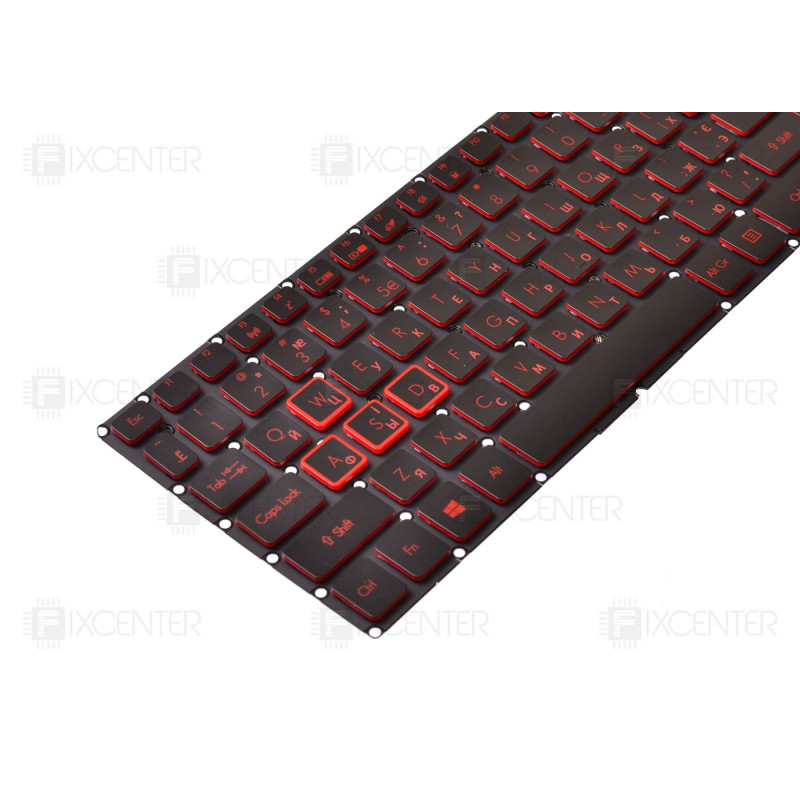 Клавиатура NKI151306FT ноутбука для Acer Nitro 5 AN515-31, AN515-51 Red Оригинал