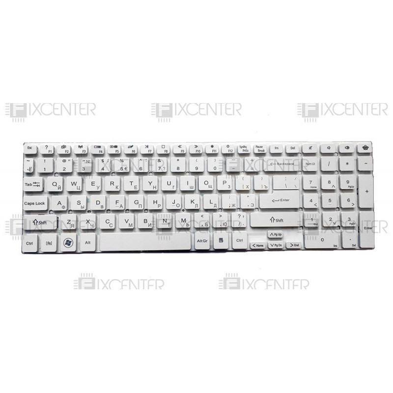 Клавиатура для ноутбука Acer E1-522, E1-530, V3-551, V3-571, V3-771 Белая