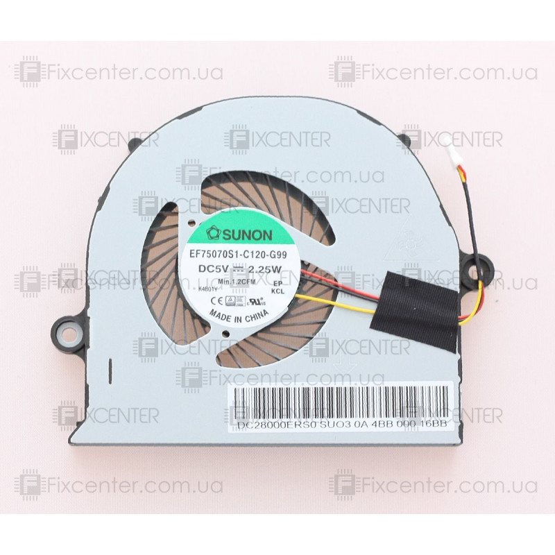 Вентилятор (кулер) EF75070S1-C120-G99, DC28000ERS0 для ноутбука Acer Aspire V3-572, E5-471, E5-511, E5-531, E5-523, E5-553, E5-571 Оригинал