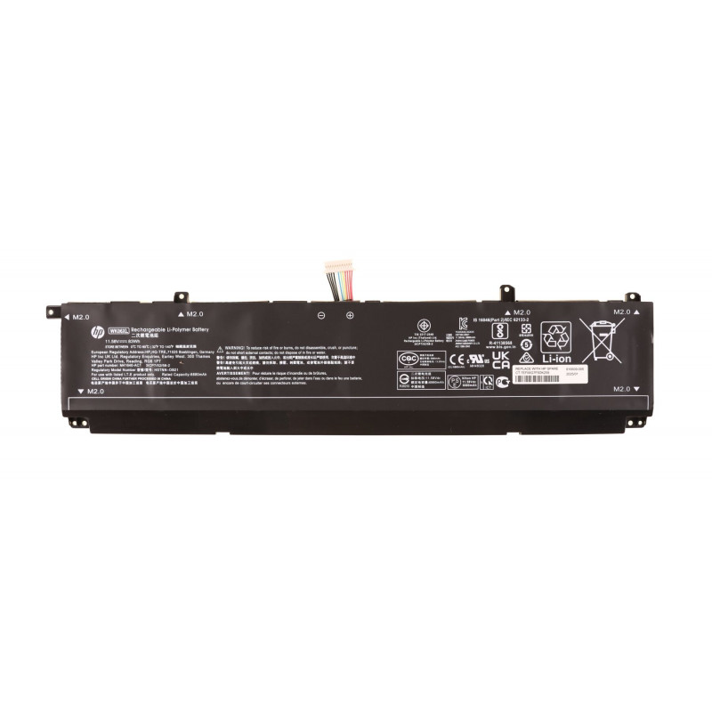Батарея (аккумулятор) WK06XL M41640-AC1 HSTNN-OB21 для ноутбука HP Omen 16-B, 16-C, 16-K, 16-N, 17-CK, 17T-CK, TPN-Q265, TPN-Q280 Оригинал 83Wh, 6840 mAh, Внутренний, Оригинал, 11.4 V