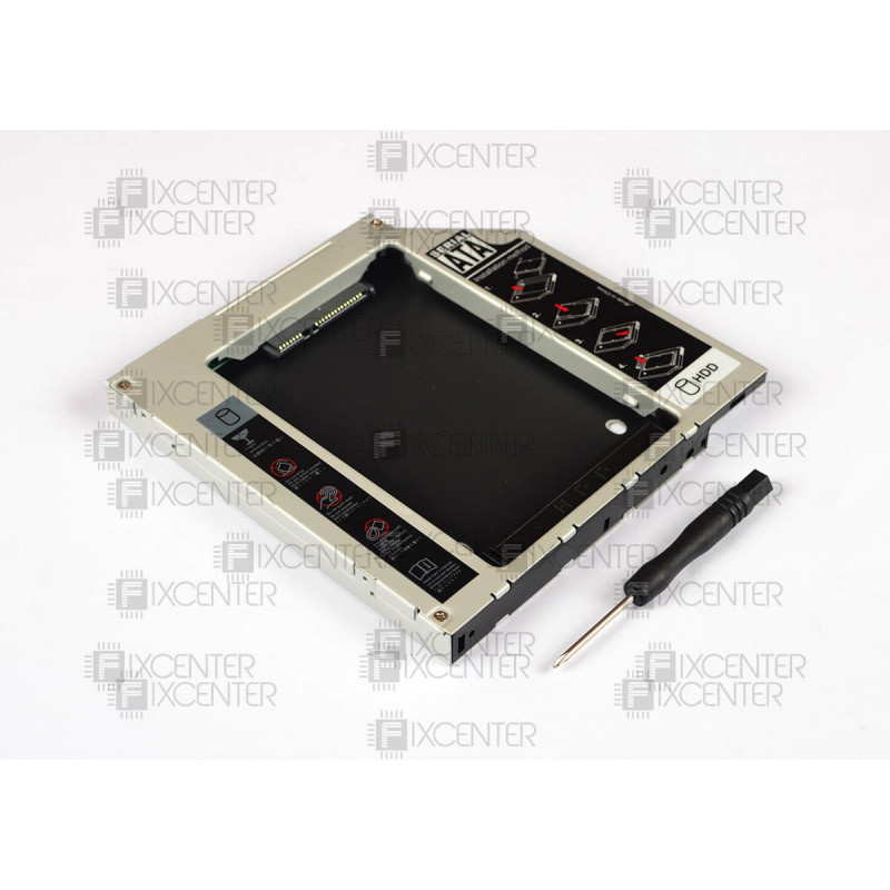 Карман вместо DVD-привода 12,7 mm 2.5″ SATA для второго винчестера (Optibay)