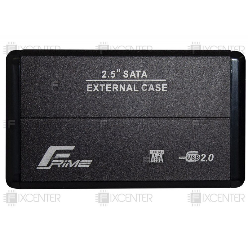 Внешний карман для винчестера Frime SATA HDD/SSD 2.5", USB 2.0, Metal, Black