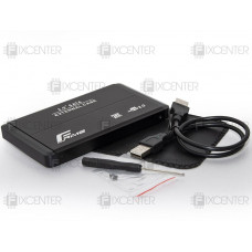 Внешний карман для винчестера Frime SATA HDD/SSD 2.5", USB 2.0, Metal, Black
