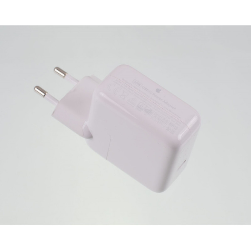 Блок питания A2164 MW2G3ZM/A 30 Вт (20V 1.5A TypeC-MagSafe 3) для ноутбуков Apple MacBook Air и MacBook Pro 2021-2023 гг. Оригинал с кабелем, 30W, 15V, 2A, MagSafe3