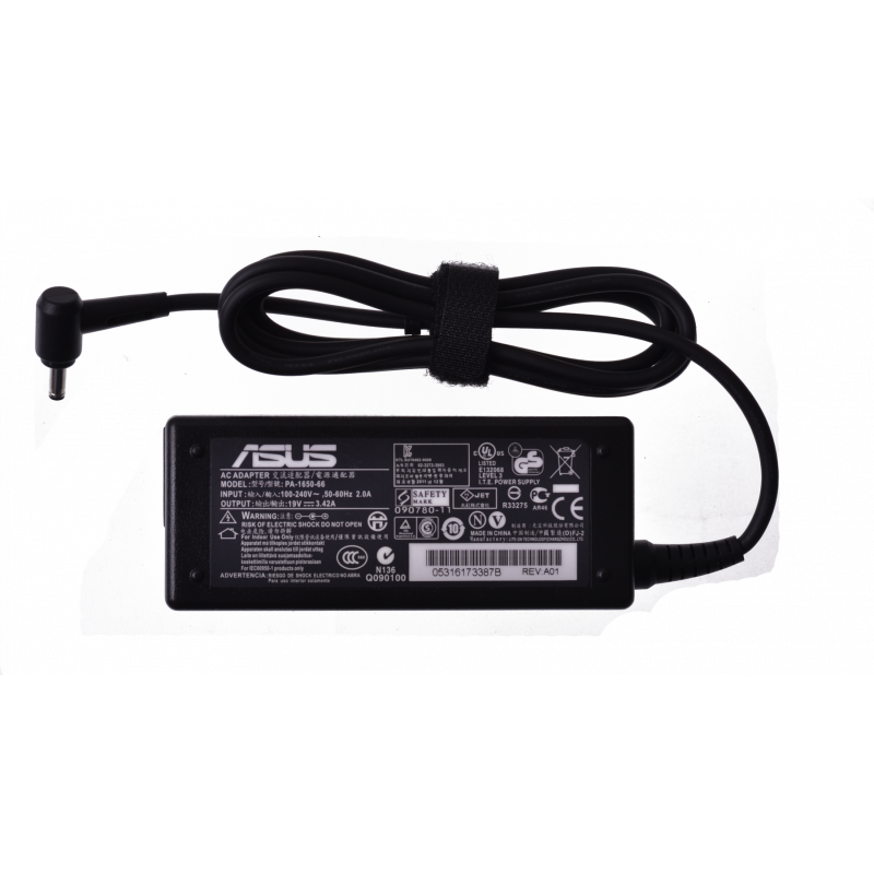 Блок питания Asus 65W (19V 3,42А 4,0мм*1,35мм) Оригинал! Прямоугольный корпус, 65W, 19V, 3.42A, 4,0мм*1,35мм