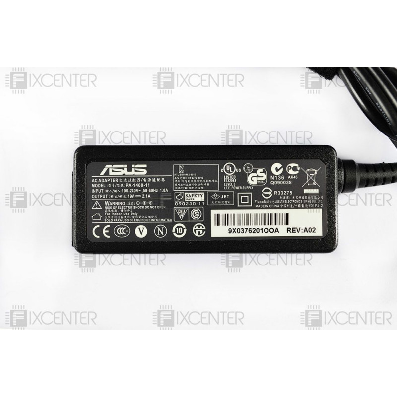 Блок питания Asus EeePc 40 Вт (19V 2,1А 2,5мм*0,7мм) Оригинал, 40W, 19V, 2.1A, 2,5мм*0,7мм