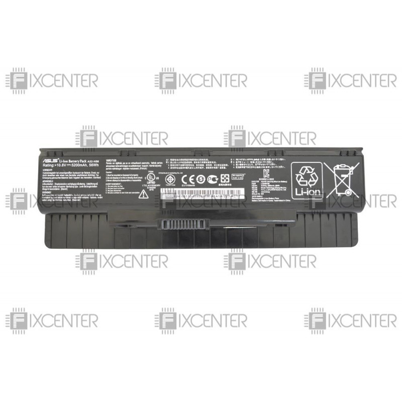 Батарея (аккумулятор) для ноутбука Asus G56, N46, N56, N76, ROG G56 (A32-N56) 5200 mAh ОРИГИНАЛ, 5200 mAh, Внешний, Оригинал, 11.1 V