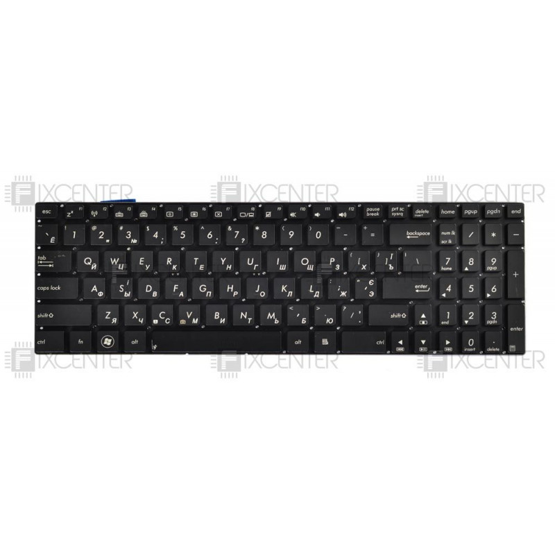 Клавиатура для ноутбука Asus G56, N56, N76, G550, N550, N750, Q550 с белой подсветкой