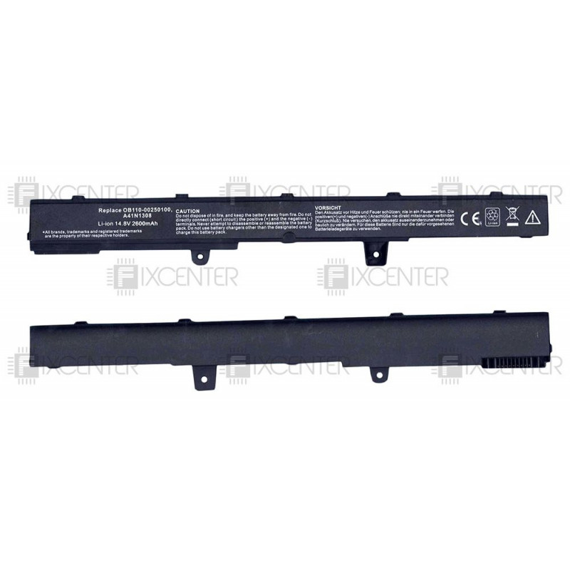 Батарея (аккумулятор) A41N1308 для ноутбука Asus X451, X551, F551 2200 mAh, 2600 mAh, Внутренний, High copy, 14.4 V, 14.8 V