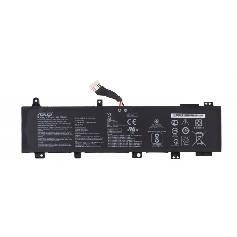 Батарея (аккумулятор) C41N1906-1 для ноутбука Asus FA506Q FA506QR FA506QM FA706QM FA506 5845 mAh 90Wh 15.4V Оригинал, 5845, Внутренний, Оригинал