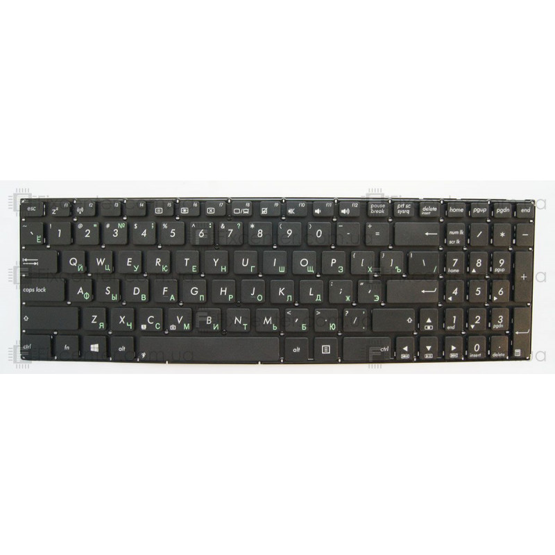 Клавиатура для ноутбука Asus X502, X551, X553, X555, S500, R512 без крепления под винт
