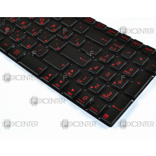 Клавиатура для ноутбука Asus G56, N56, N76, G550, N550, N750, Q550 с красной подсветкой