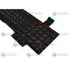 Клавиатура для ноутбука Asus ROG G751 шрифт красный