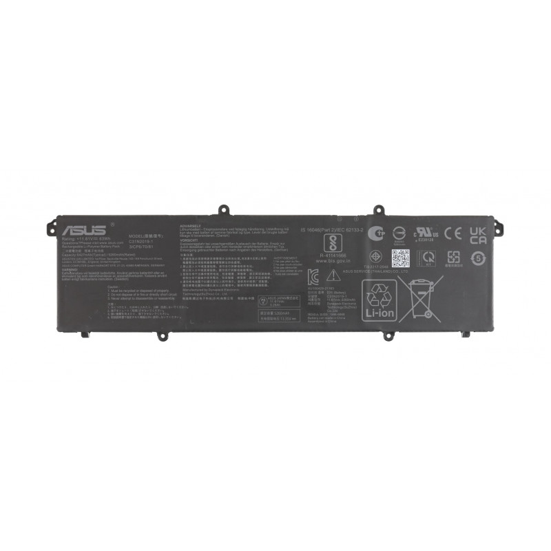 Батарея (аккумулятор) C31N2019-1 для ноутбука Asus Vivobook K3400, K3500, K3704, K6400, K6500, M1405, M1603, M1703, M3402, M3500 Оригинал 63Wh 5427/5260mAh, 5260 mAh, Внутренний, Оригинал, 11.4 V