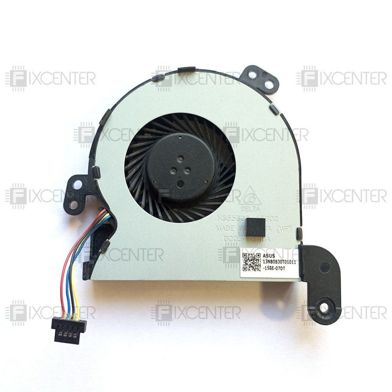Вентилятор (кулер) 13NB0B30T01011, NS55B02-15G02 для ноутбука Asus X540, X541, F540, R540, K540 вариант 2 Оригинал
