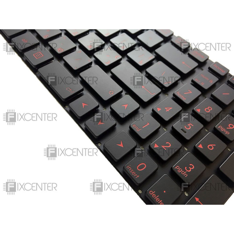Клавиатура для ноутбука Asus N551, N552, N751, N752, G551, GL752 Black с подсветкой