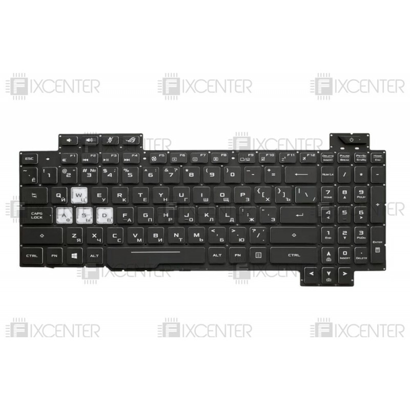 Клавиатура для ноутбука Asus ROG Strix Hero Ii GL504 GL504GS GL504GM GL504V / Asus ROG Strix GL503 вариант 3