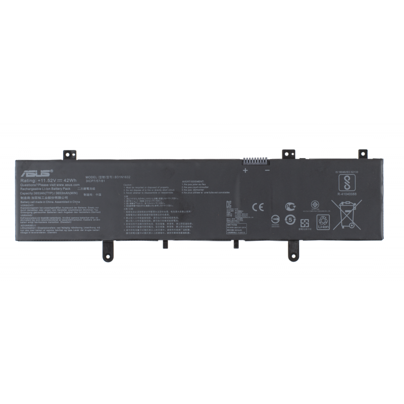 Акумулятор (батарея) B31N1632 для ноутбука ASUS VivoBook X405UA, X405UR, X405UQ 11.52V 3653mAh 42Wh (0B200-02540000) Orig, 3653 mAh, Внешний, Оригинал
