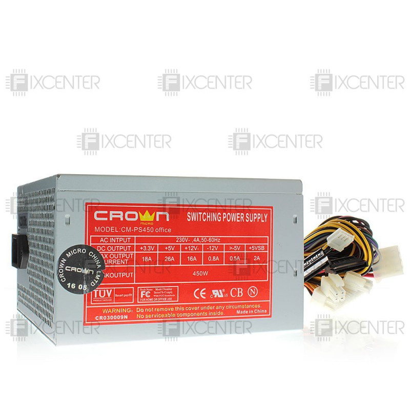 Комп'ютерний блок живлення CROWN CM-PS450 OFFICE 450W