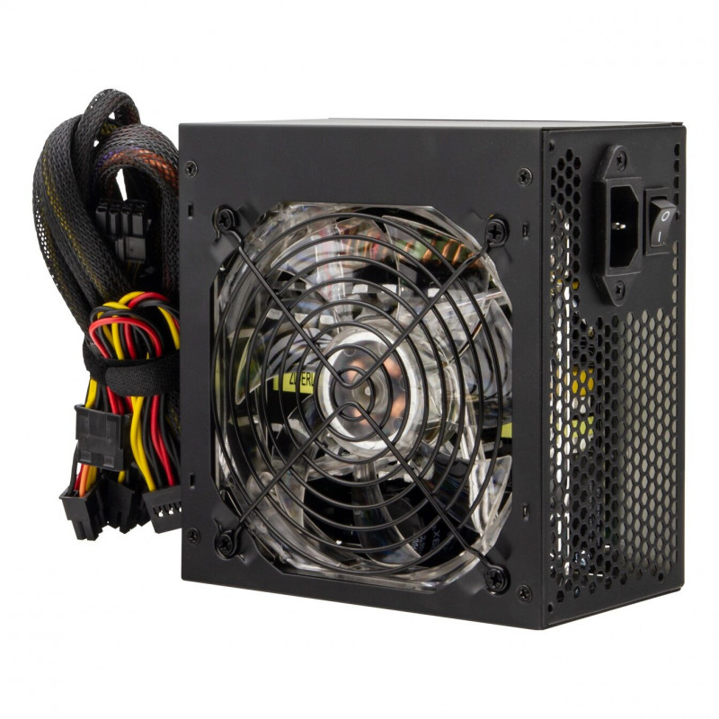 Комп'ютерний блок живлення Logicpower ATX-500W, 12см LED Fan, 2хIDE, 3хSATA, 8Pin(4+4), 8Pin(6+2), 24Pin