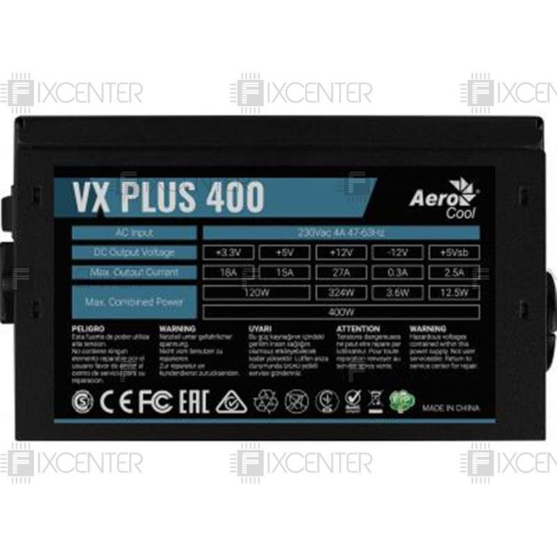 Комп'ютерний блок живлення Aerocool VX Plus 400 400W v.2.3