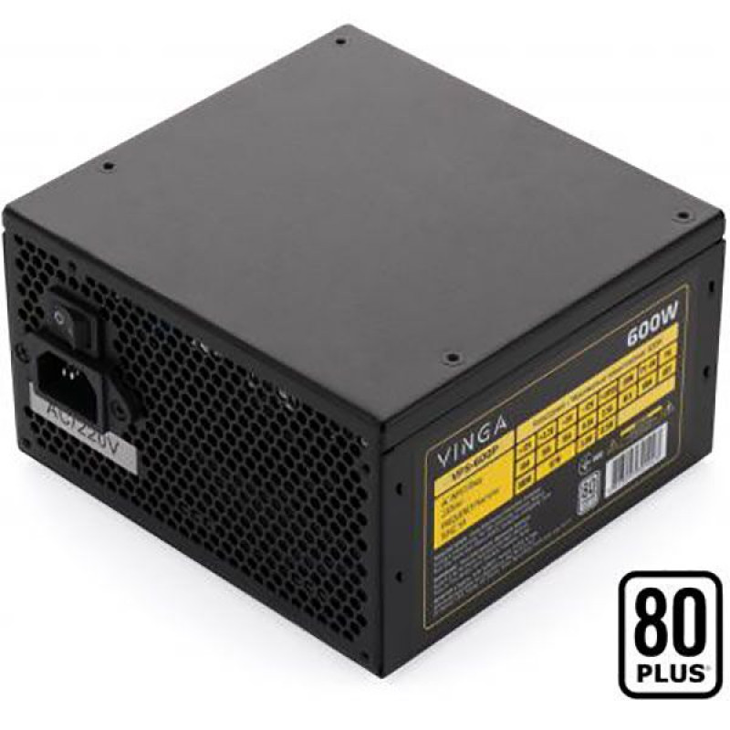 Комп'ютерний блок живлення (блок живлення для ПК) Vinga 600W (VPS-600P)