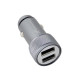 Автомобильный блок питания (зарядное устройство) Grand-X (2USB 3.1A) Dark Grey Metallic (CH-07DG), Зарядное устройство, USB, Да, Проводное