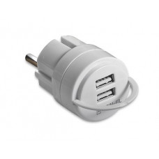 Блок питания (зарядное устройство) REAL-EL CH-2U (2USB, 2.1A) White, Зарядное устройство, USB, Нет, Проводное