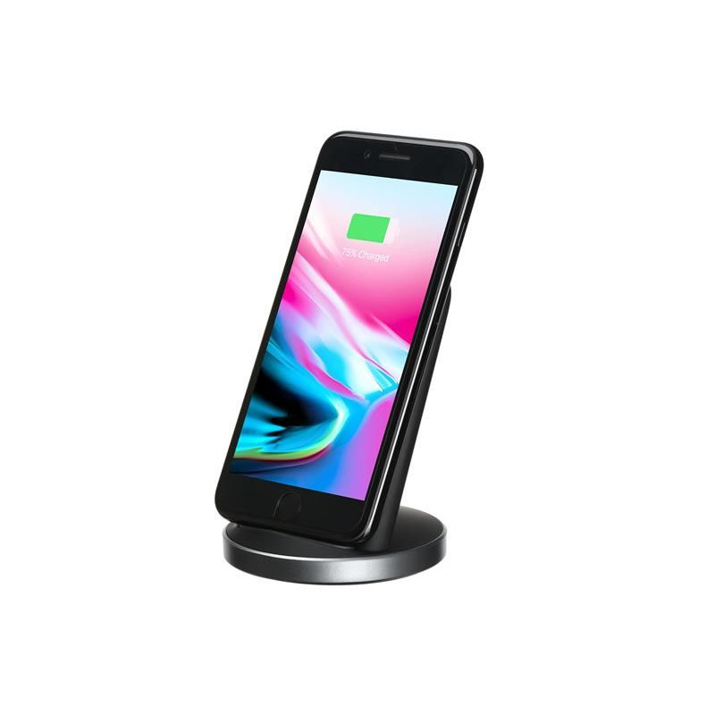 Беспроводное зарядное устройство (Бесконтактный блок питания) 2E Stand 10W Black (2E-WCQ01-04), Зарядное + кабель, micro-USB, Нет, Беспроводное
