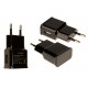 Блок питания (зарядное устройство) 5W Grand-X (1xUSB 1A) Black (CH-765B), Зарядное устройство, USB, Нет, Проводное