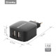Блок питания (зарядное устройство) ColorWay (2USB, 2.1A) (CW-CHS006-BK), Зарядное устройство, USB, Нет, Проводное