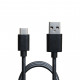 Блок питания (зарядное устройство) Grand-X (2xUSB 2.4А) Black (CH-45T) + кабель USB Type C, Зарядное + кабель, USB Type-C, Нет, Проводное