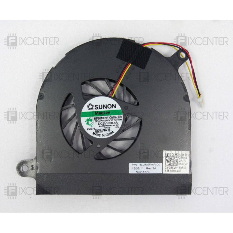 Вентилятор (кулер) MF60100V1-C010-G99 0RKVVP для ноутбука Dell Inspiron N7010