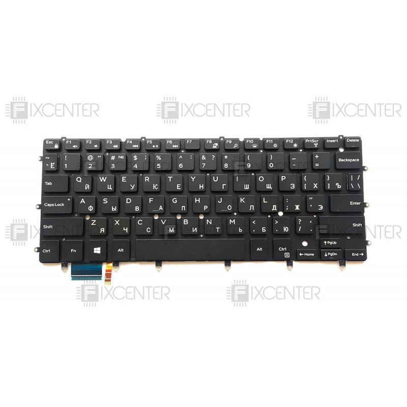 Клавиатура NSK-LS0BW ноутбука Dell XPS 9343, 9350, 9360, Inspiron 7347, 7359, 7547, 7352, 7353, 7359 с подсветкой
