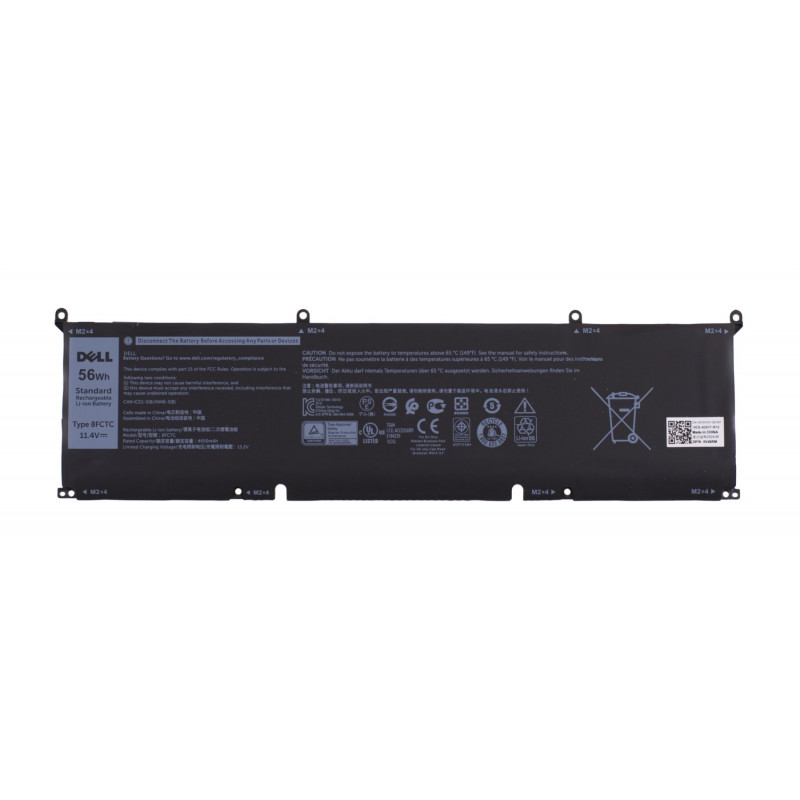 Батарея (аккумулятор) 8FCTC для ноутбука Dell G15 5510 5511 5515 5520 Precision 5550 Orig 56Wh 4650mAh, Внутренний, Оригинал, 11.4 V