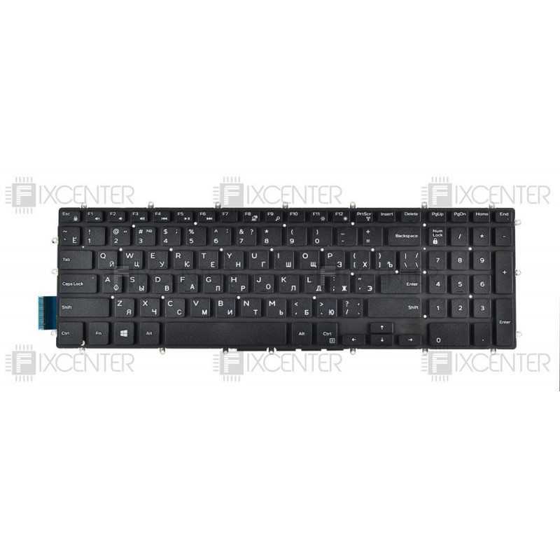 Клавиатура для ноутбука Dell Vostro 5568, Inspiron Gaming 15 5565, 5567, 5765, 7566, 7567 с подсветкой Оригинал