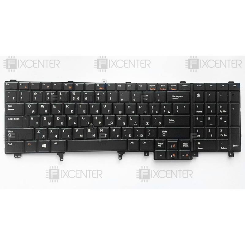 Б/У Клавиатура для ноутбука Dell Latitude E6520, E6530, E6540, Precision M4600, M6600 с подсветкой