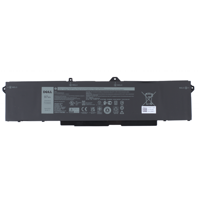 Батарея (аккумулятор) 9JRV0 для ноутбуков Dell Alienware m17 R5 AMD, m18 R1, Latitude 5521, Latitude 5531, Precision 3561, Precision 3571, Precision 3581 11.4V 8071mAh 97Wh Оригинал, 8071 mAh, Внутренний, Оригинал, 11.4 V