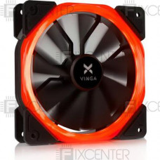 Вентилятор для корпуса (кулер) для ПК Vinga LED fan-01 red (3pin), 3pin, 120 x 120 x 25, Да