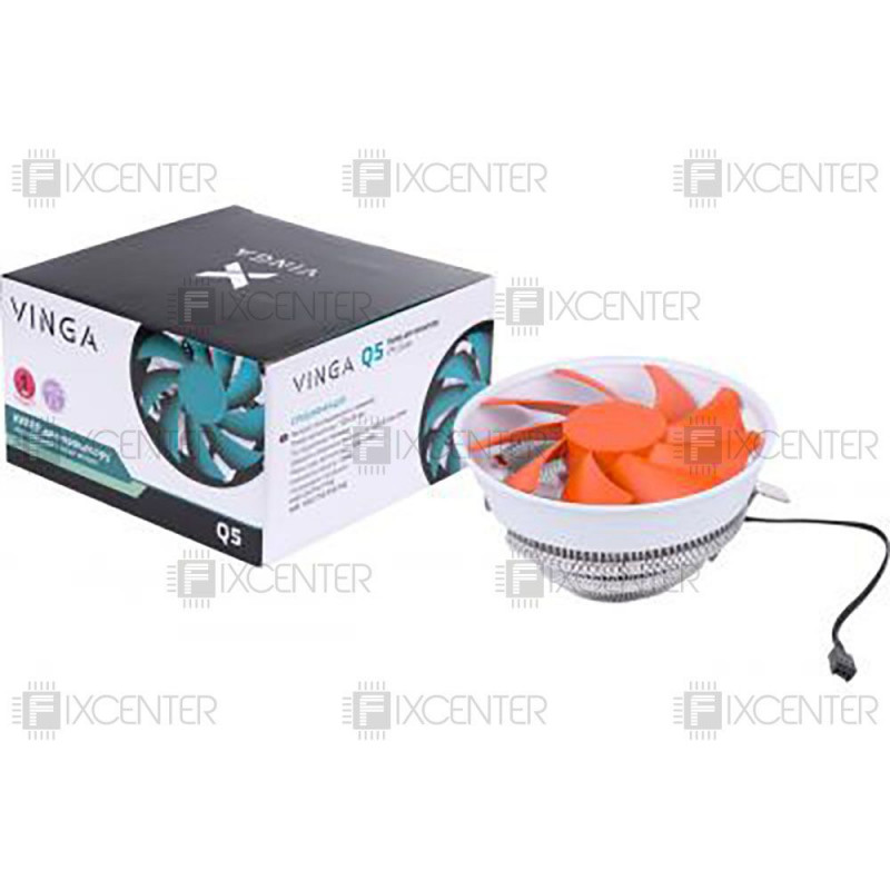 Вентилятор (кулер) для процессора Vinga Q5, LGA775, LGA1156, LGA1155, LGA1150, LGA1151, AM2, AM2+, AM3, AM3+, Нет