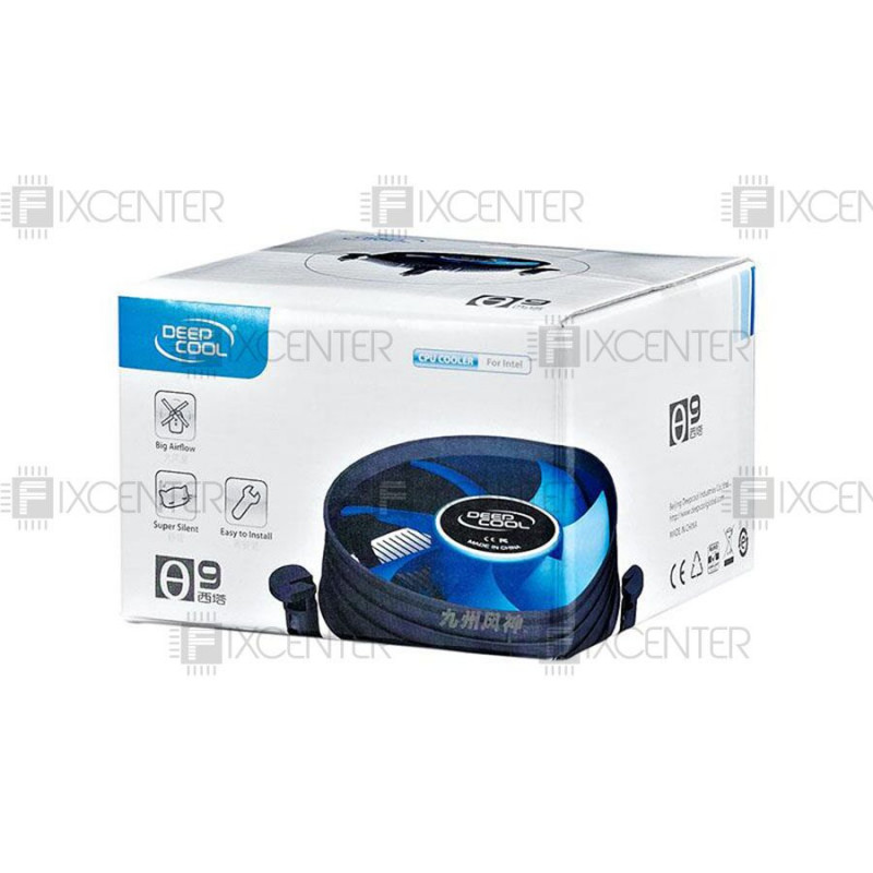 Вентилятор (кулер) для процессора Deepcool Theta 9, 100х100х46.5 мм, 3-pin, LGA1155, LGA1150, LGA1151, Нет