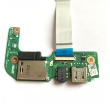 Б/У плата с картридером, USB и Audio разъемом (60NB0620-I01030) для ноутбуков Asus A555, X554, X555, R556, K555, F555
