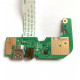 Б/У плата с картридером, USB и Audio разъемом (60NB0620-I01030) для ноутбуков Asus A555, X554, X555, R556, K555, F555