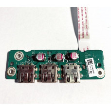 Б/У плата с USB разъемами (DA0ZYBTB8B0) для ноутбуков Acer Aspire 7745G, Packard Bell EasyNote LX86