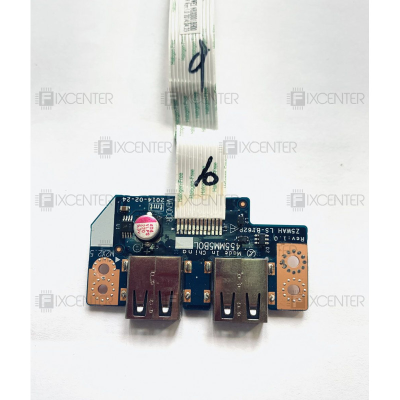 Б/У плата с USB разъемами (Z5WAH LS-B162P) для ноутбуков Acer Aspire E5-511, E5-521, E5-531, E5-571, V3-572
