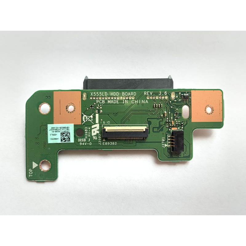 Б/У плата подключения HDD (X555LD_HDD_BDOARD rev.3.6) для ноутбуков Asus A555, X554, X555, R556, K555, F555