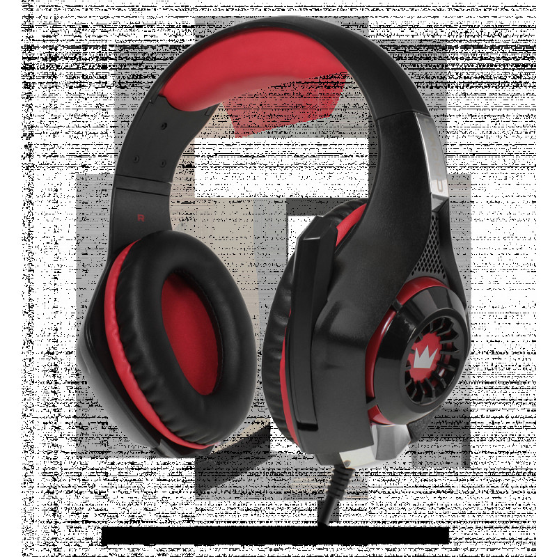 Проводная игровая компьютерная стерео гарнитура CROWN CMGH-101T RED