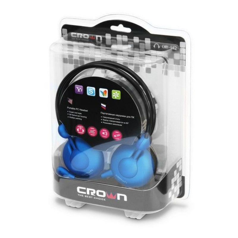 Проводная компьютерная стерео гарнитура CROWN CMH-942